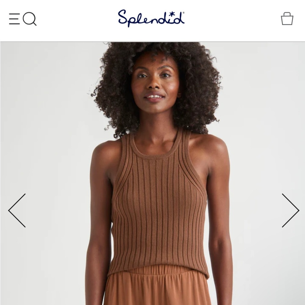 NWT Splendid Ribbed Sweater Tank